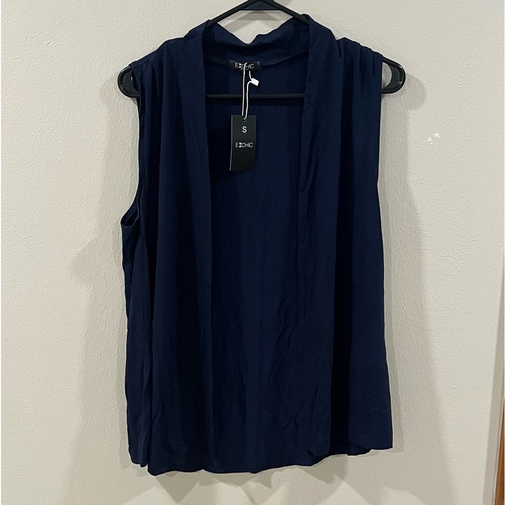 Open cardigan vest